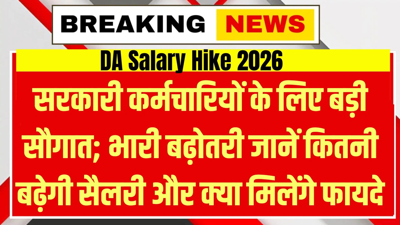 DA Salary Hike 2026